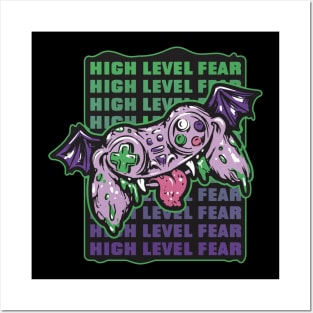 Halloween Hand bat Video High-level fear Game Controller Posters and Art